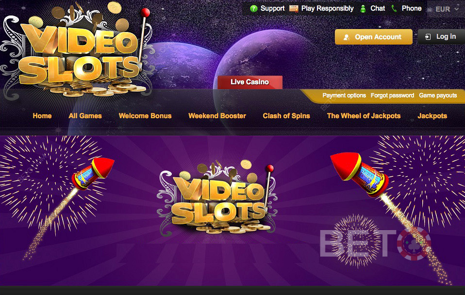 VideoSlots - велике онлайн-казино з величезними можливостями