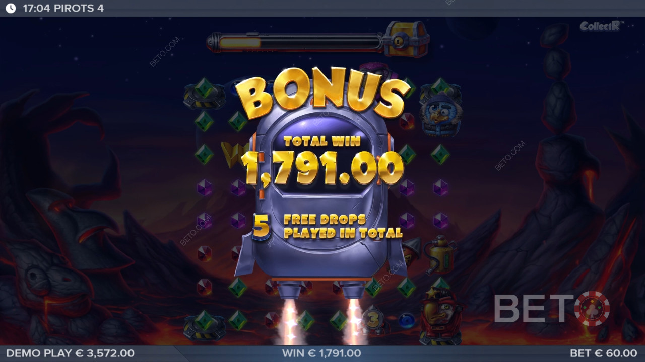 Виграйте 10 000 разів більше вашої ставки в слоті Pirots 4!