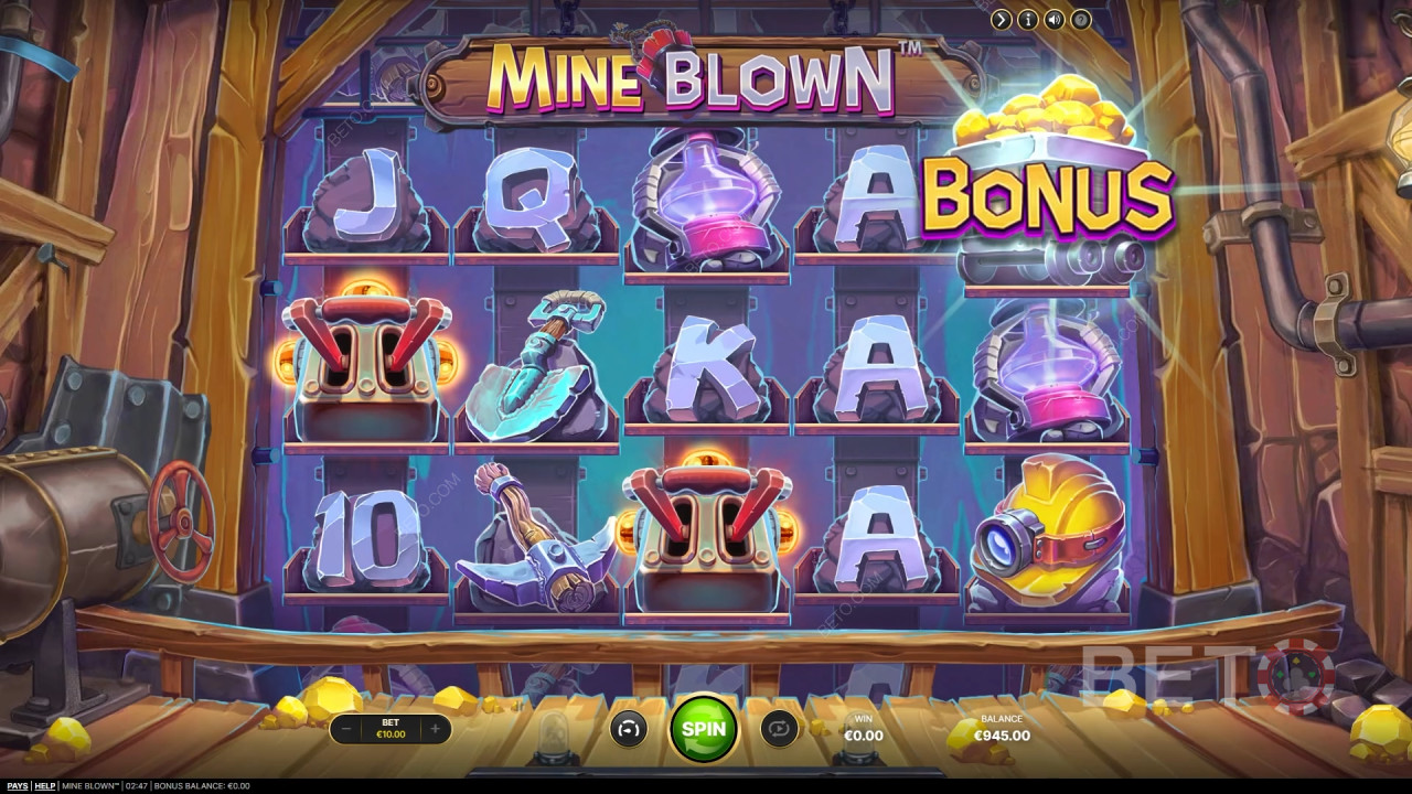Огляд Mine Blown від BETO Slots