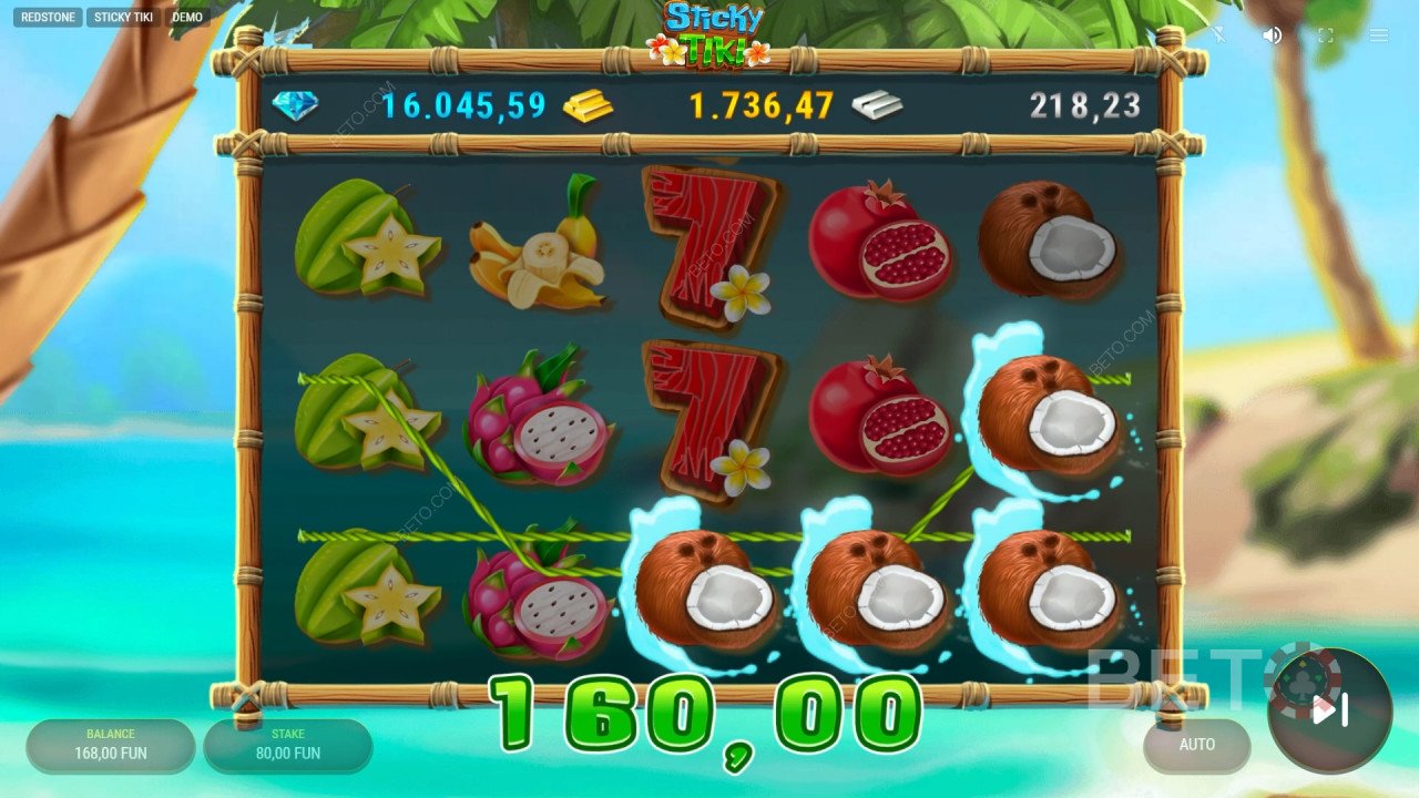 Пояснення бонусних функцій у Sticky Tiki від Redstone