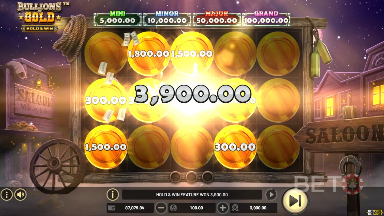 Виграйте у 5 000 разів більше ставки в онлайн-слоті Bullions of Gold!