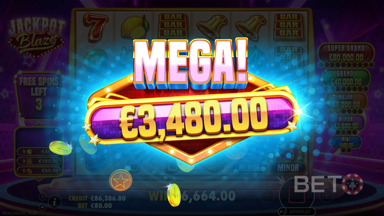 Пояснення бонусних функцій у Jackpot Blaze від Pragmatic Play