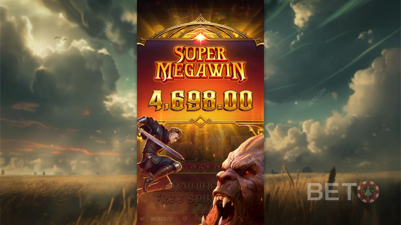 Виграйте в 10 000 разів більше вашої ставки в онлайн-слоті Jack the Giant Hunter!
