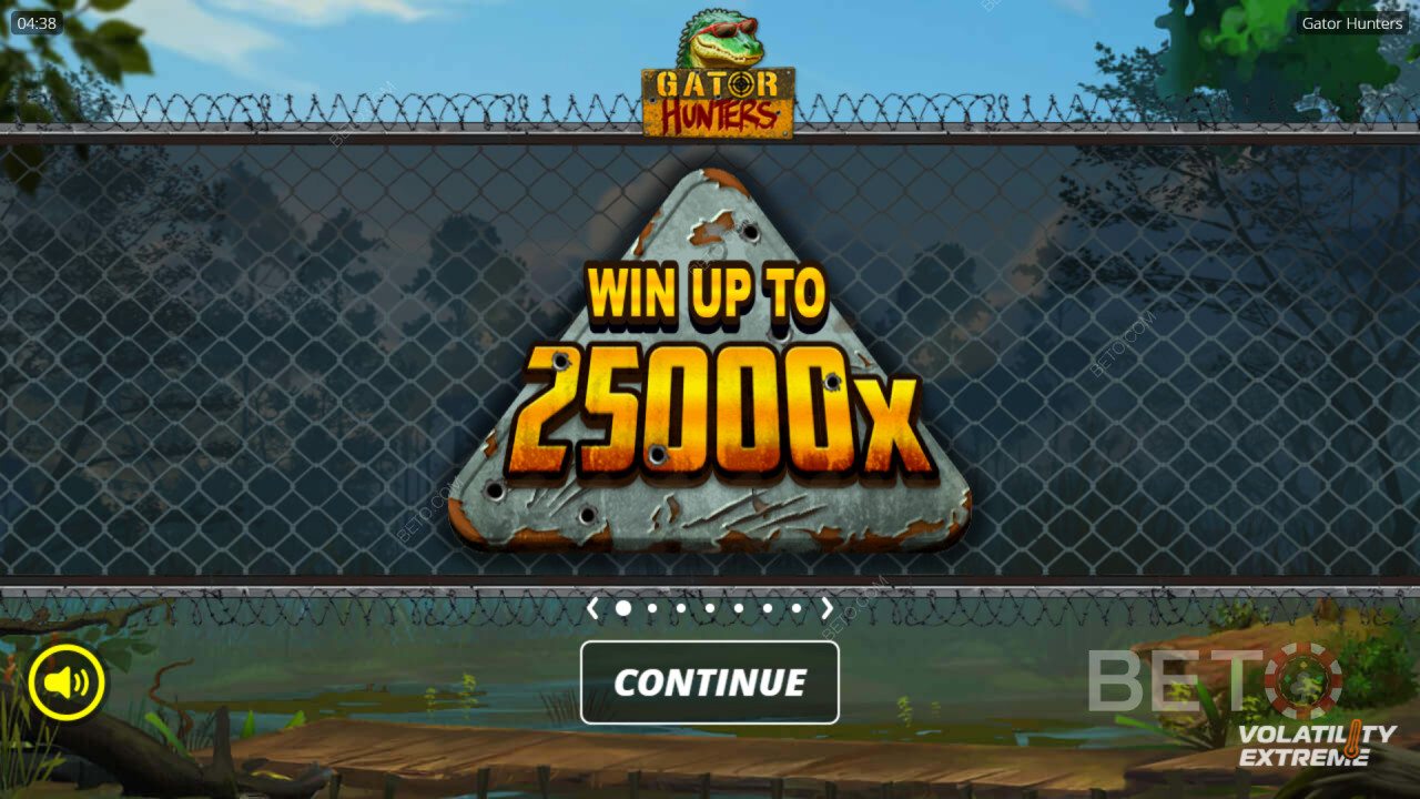 Виграйте 25 000-кратну суму своєї ставки в слоті «Gator Hunters»!