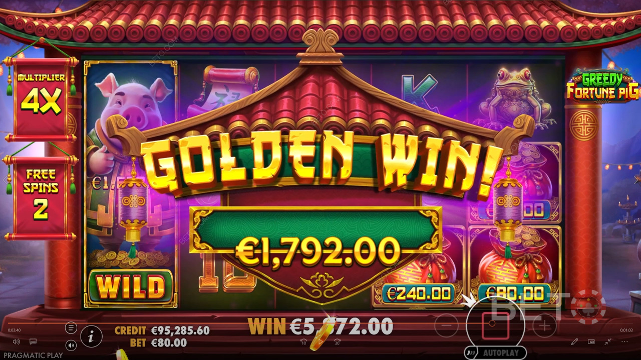 Функції бонусів пояснюються в Greedy Fortune Pig від Pragmatic Play