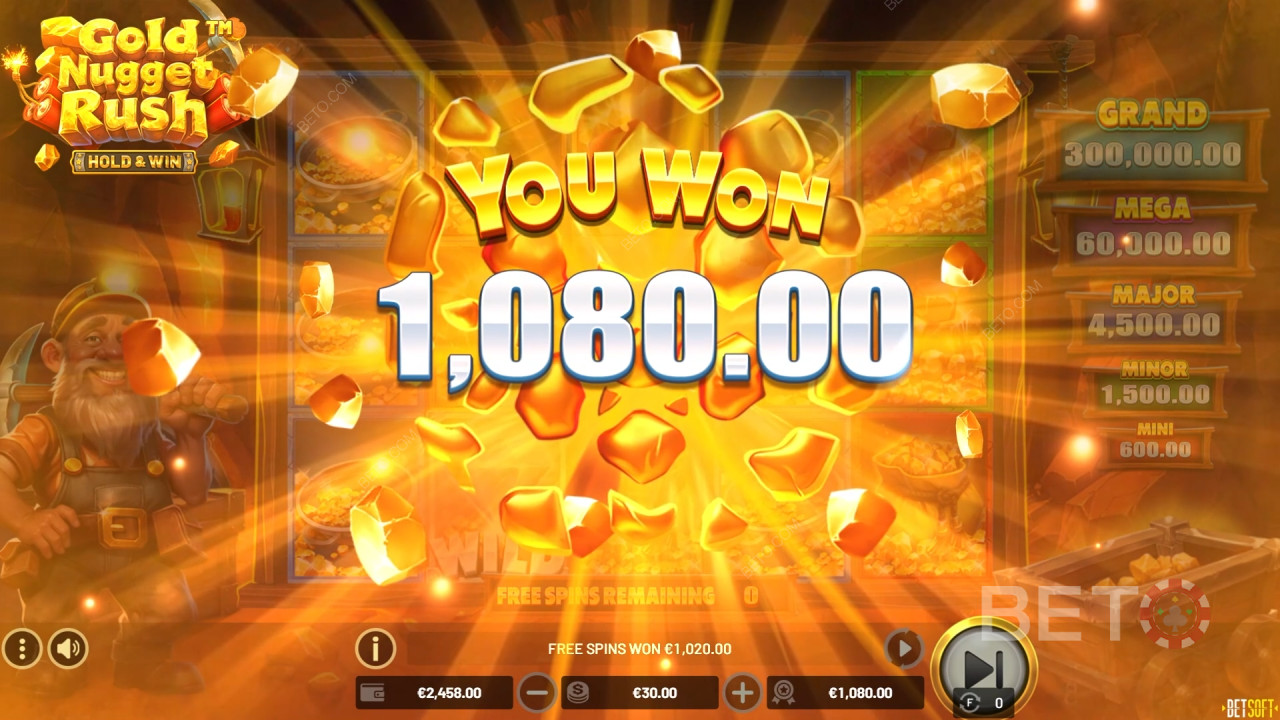 Огляд Gold Nugget Rush від BETO Slots