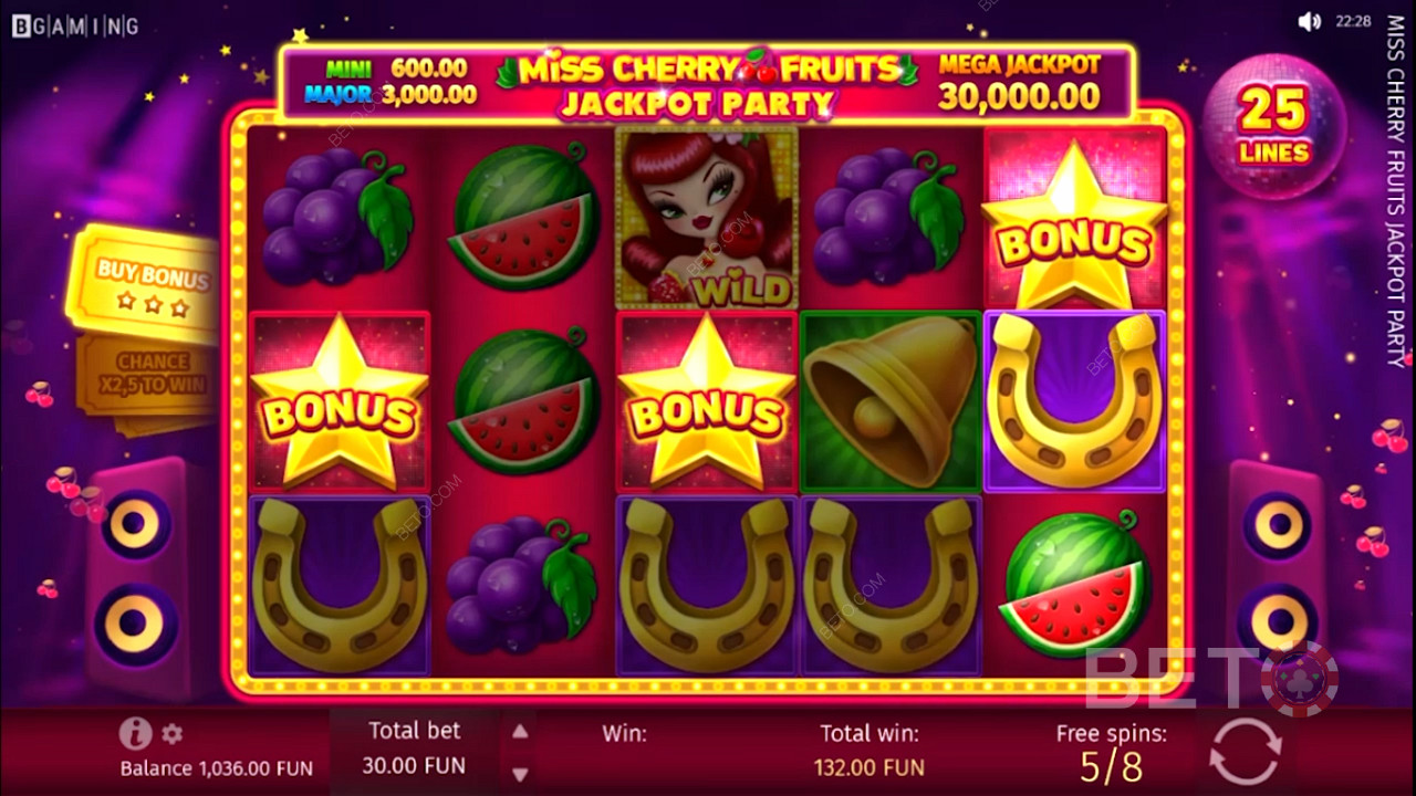 Miss Cherry Fruits Jackpot Party Грати Безкоштовно