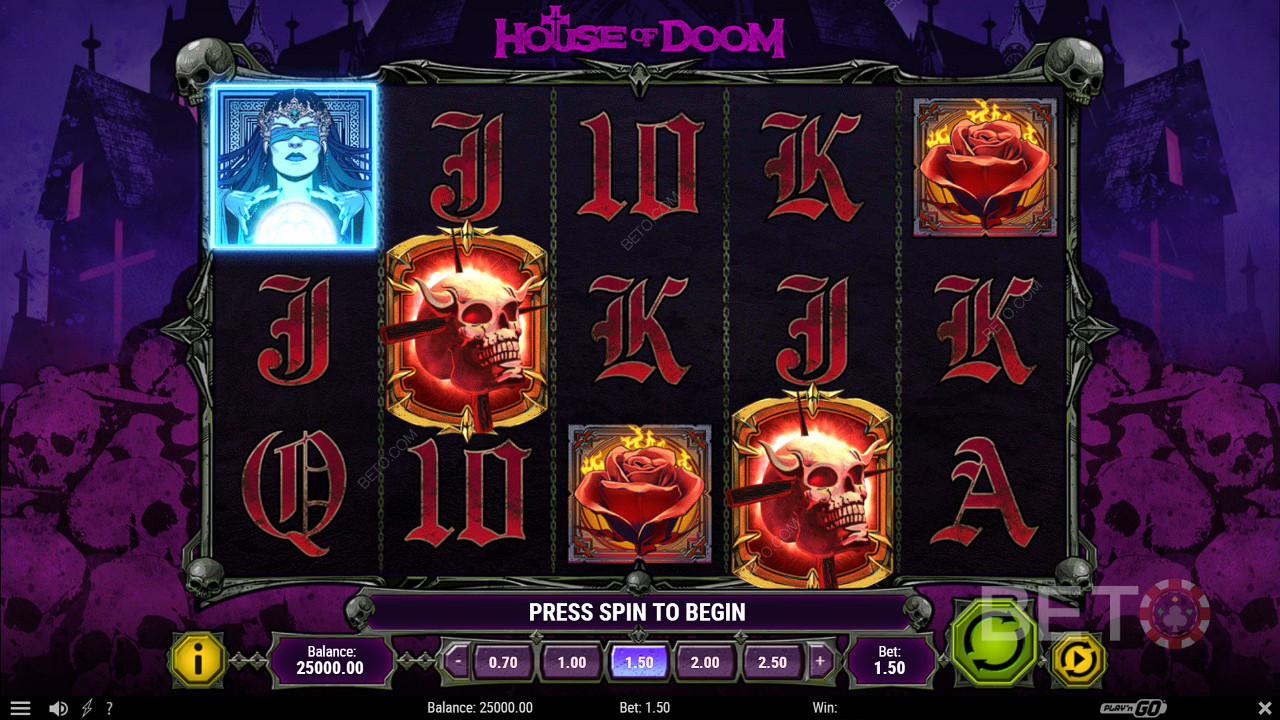 Зберіть 3 або більше символів розкиду Doom, щоб активувати функцію Doom Spins та її бонуси