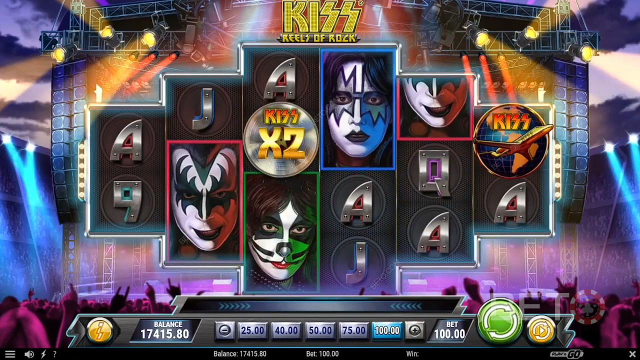 Огляд KISS Reels of Rock від BETO Slots