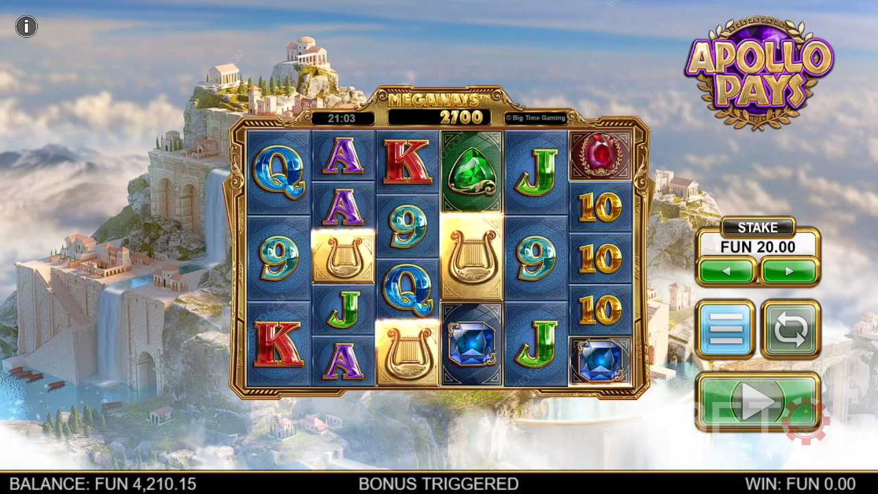 Огляд Apollo Pays Megaways від BETO Slots