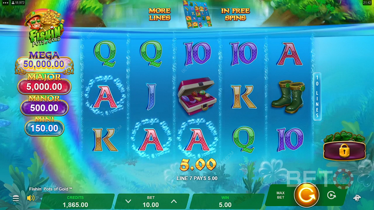 Виграйте 5 000-кратну ставку у відеослоті Fishin