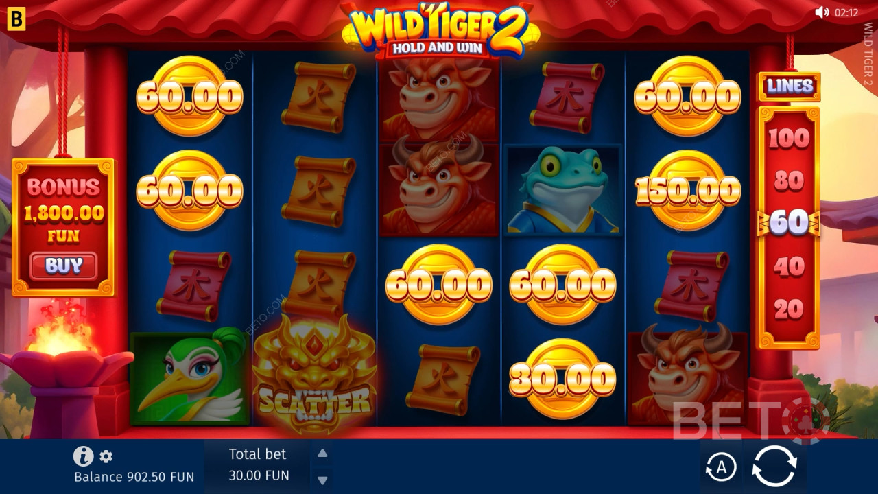 Огляд гри «Wild Tiger 2» від BETO Slots