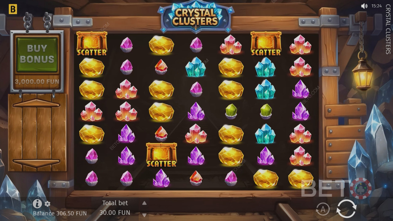 Огляд гри «Crystal Clusters» від BETO Slots