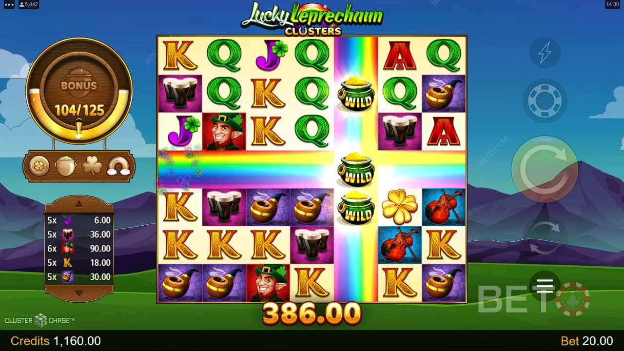 Особливості бонусів у кластерах Lucky Leprechaun пояснюються Microgaming