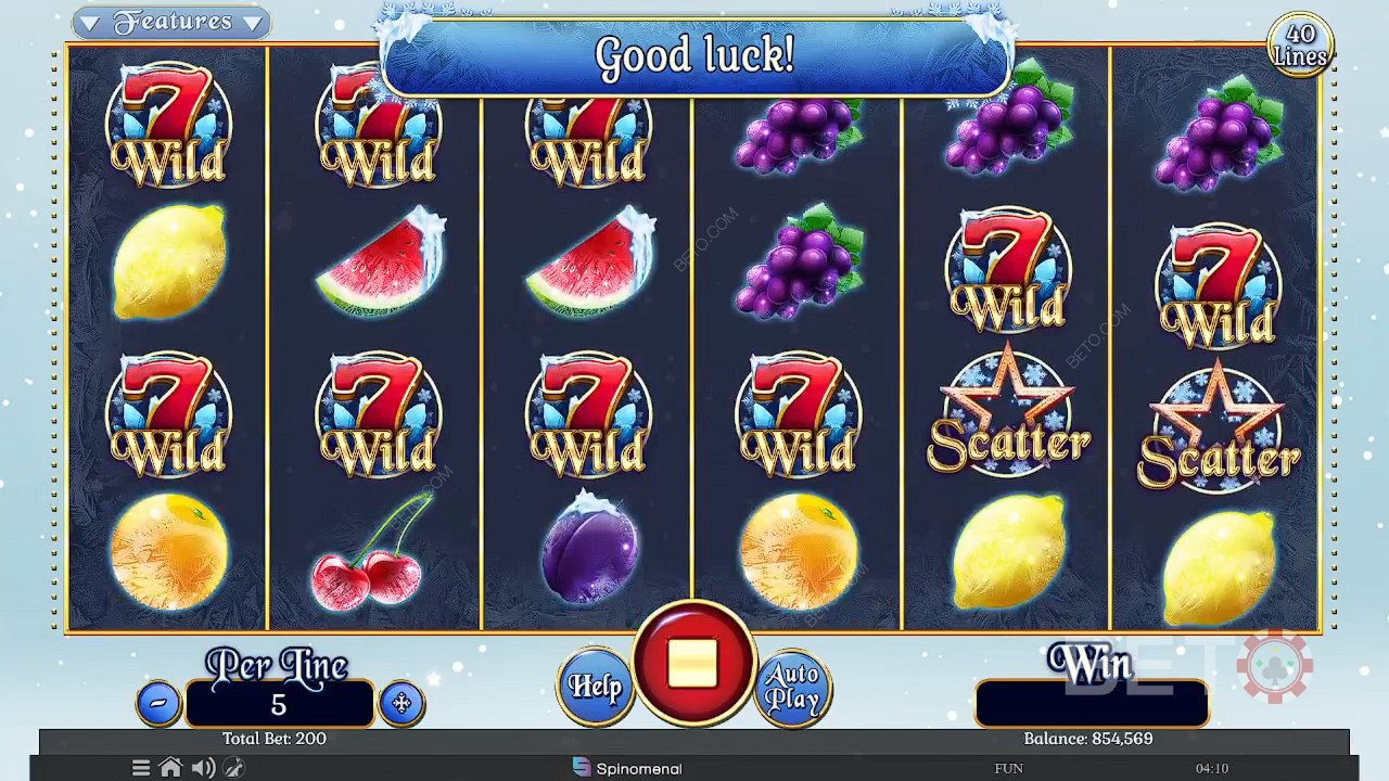 Fruits On Ice Collection 40 Lines Грати Безкоштовно