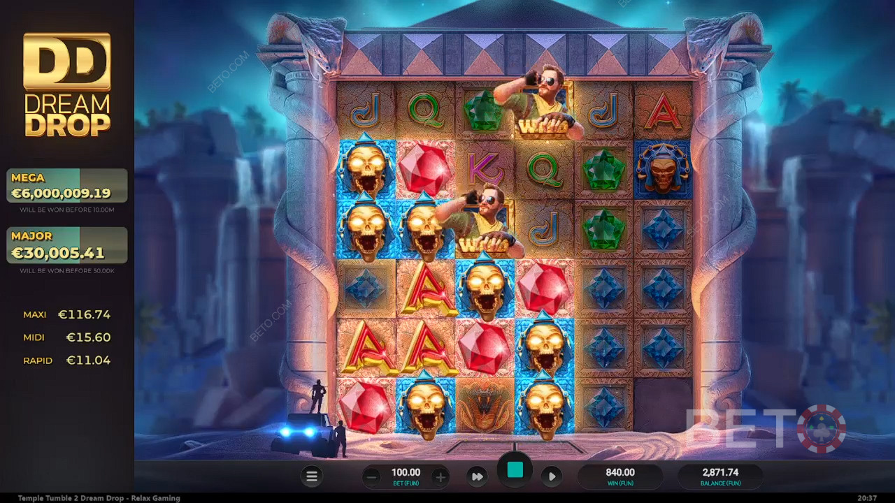 Огляд Temple Tumble 2 від BETO Slots