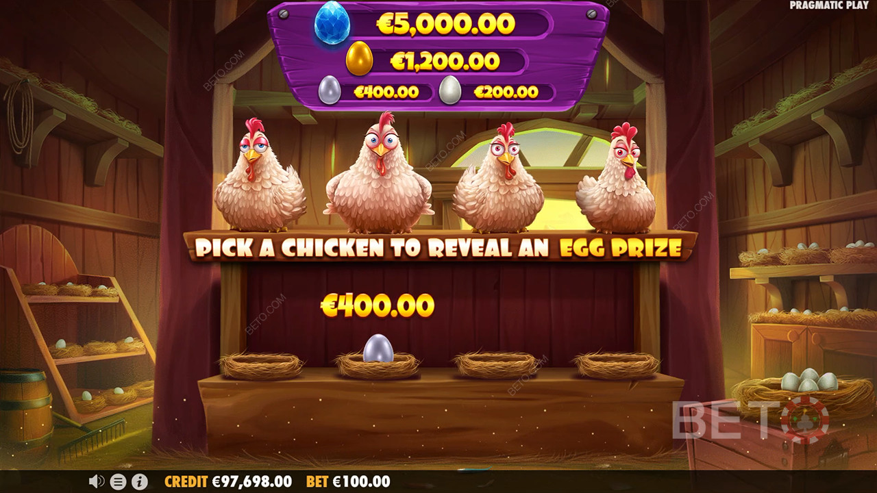 Пояснення бонусних функцій у Chicken Chase від Pragmatic Play