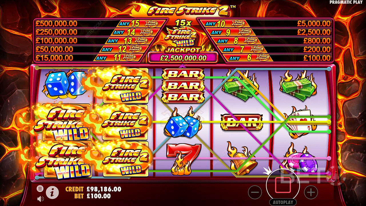 Огляд Fire Strike 2 від BETO Slots