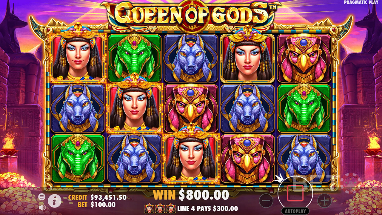 Огляд Queen of Gods від BETO Slots