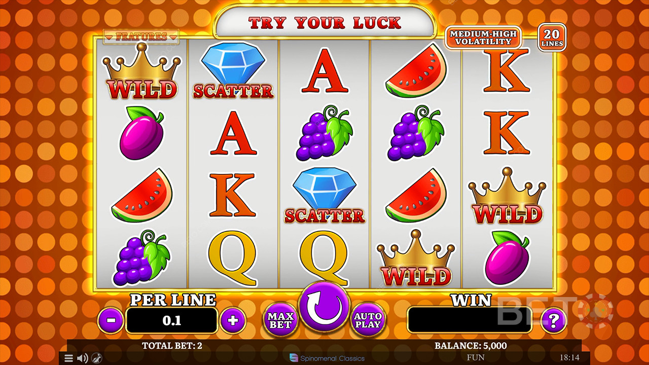 Виберіть фруктовий огляд від BETO Slots