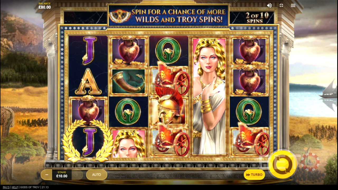 Огляд Gods of Troy від BETO Slots