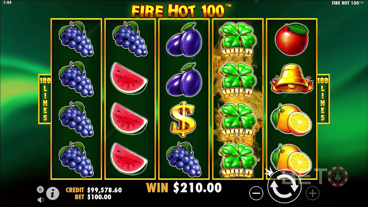 Огляд Fire Hot 100 від BETO Slots