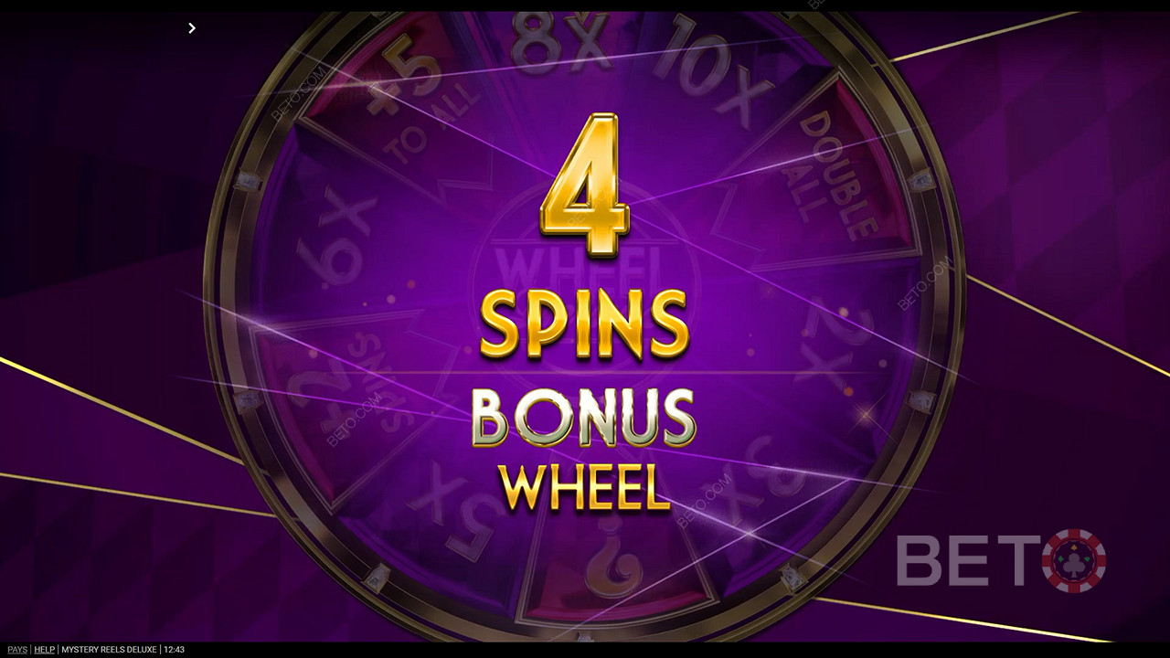 Виграйте до 15 обертань на бонусному колесі, зібравши символи Wheel Deluxe