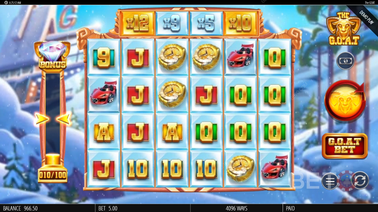 Огляд G.O.A.T від BETO Slots