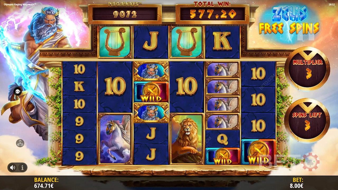 Огляд Olympus Raging Megaways від BETO Slots