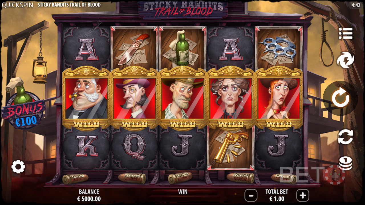 Огляд Sticky Bandits Trail of Blood від BETO Slots