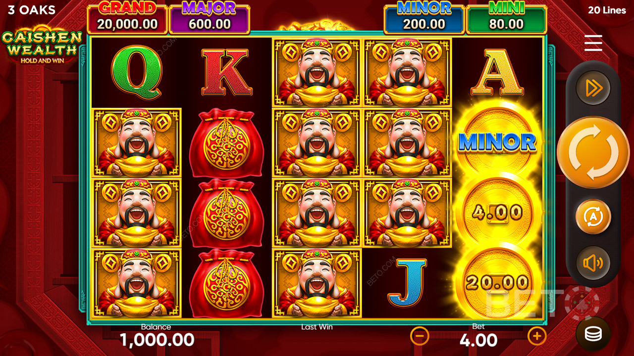 Caishen Wealth Hold and Win Грати Безкоштовно