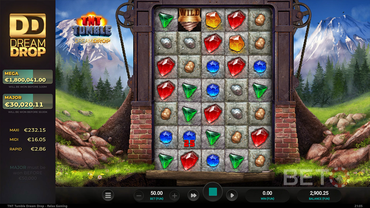 Огляд TNT Tumble Dream Drop від BETO Slots