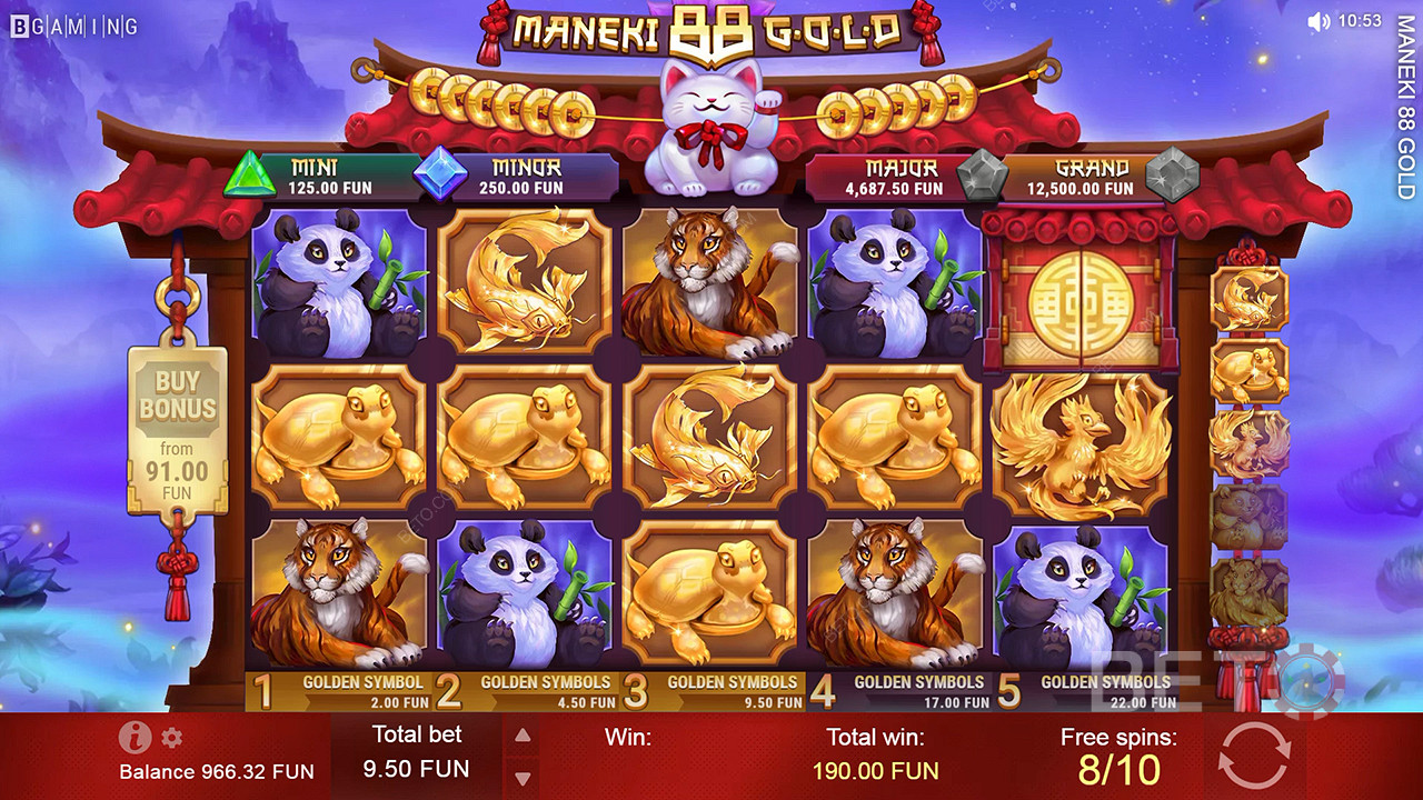 Maneki 88 Gold Грати Безкоштовно