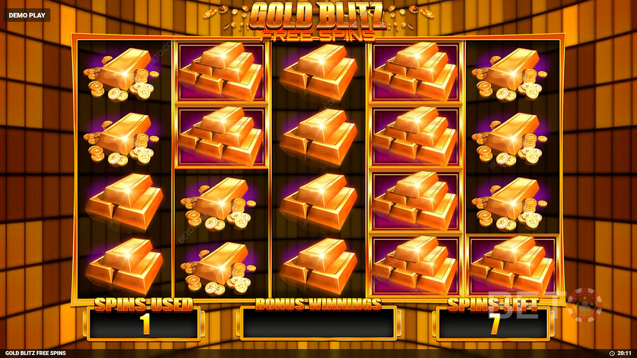Як грати у безкоштовні обертання Gold Blitz від Blueprint