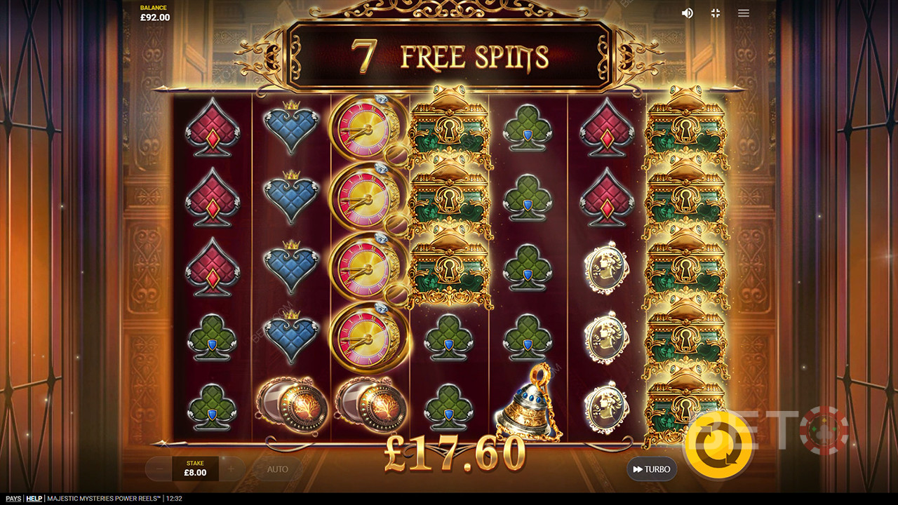 Огляд барабанів Majestic Mysteries Power Reels від BETO Slots