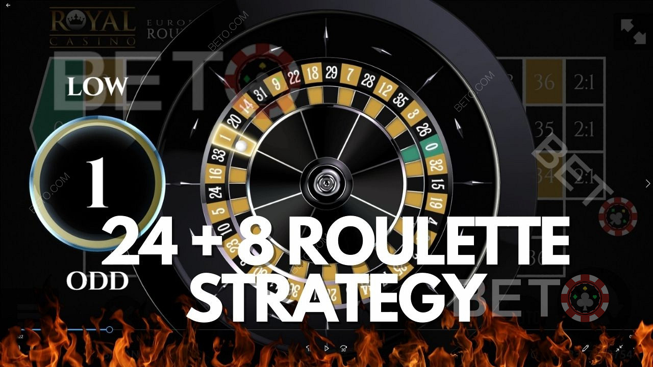 Статегія 24 + 8 для рулетки - Пояснення системи ставок в казино