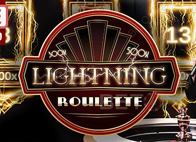 Lightning Roulette пропонує живі столи зі справжнім ведучим.